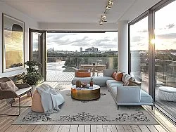 Koberec Wilton - Santi (biela/čierna)