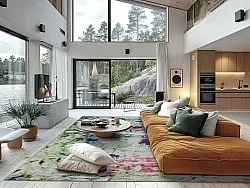 Wilton koberec - Satriano Blur (šedý/multicolor)