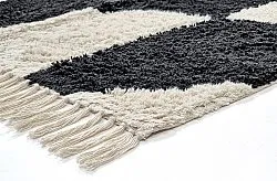 Ryamattor - Siberia Natural Cotton Shaggy (offwhite/svart)