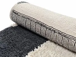 Ryamattor - Siberia Natural Cotton Shaggy (offwhite/svart)