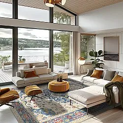 Koberec Wilton - Siliana (modrý)