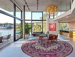 Kruhový koberec - Siliana (ružová)