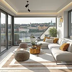 Koberec Wilton - Soros (béžový/biely)