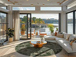 Kruhový koberec - Taknis (zelený)