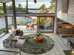 Kruhový koberec - Taknis (zelený)