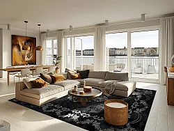 Koberec Wilton - Taknis (čierna)