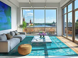 Koberec Wilton - Taknis (petrolej)