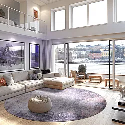 Koberec okrúhly - Tarnos (fialový)