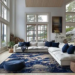 Koberec Wilton - Temima (modrá)