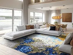 Koberec Wilton - Travale (modrá/žltá/multicolor)