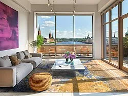 Koberec Wilton - Travale (šedá/modrá/multikolórová)