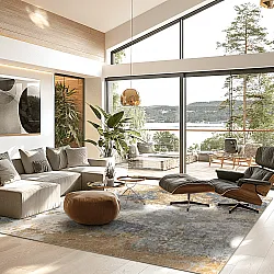 Wilton koberec - Travale (šedá/multikolórová)