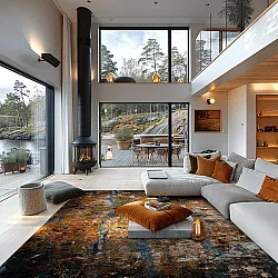 Wilton koberec - Trepito (hnedý/modrý/multicolor)