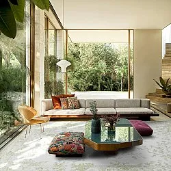 Koberec Wilton - Tulum (svetlo zelená/biela)