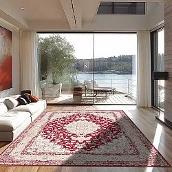 Koberec Wilton - Vakifli (červený/multicolor)