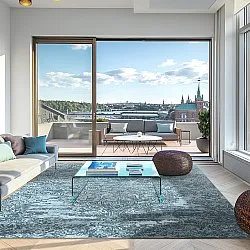 Koberec Wilton - Valenza (modrý)