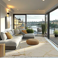 Koberec Wilton - Vieste (béžová/zlatá)