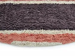 Kruhový koberec - Vinci Natural Cotton Shaggy (ružový)