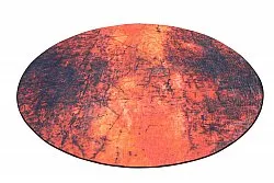 Kruhový koberec - Wells (oranžová)