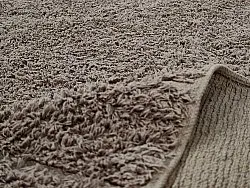 Kolo koberce - Willow Natural Cotton Shaggy (taupe)