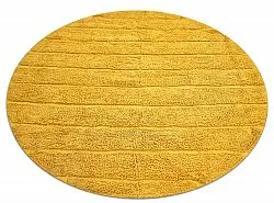 Kolo koberce - Willow Natural Cotton Shaggy (žltý)