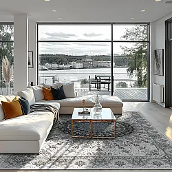 Koberec Wilton - Yelda (biely/multikolórový)