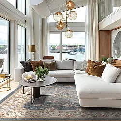 Koberec Wilton - Zafer (šedý/béžový)