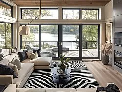 Koberec Wilton - Zebra (čierna/biela)