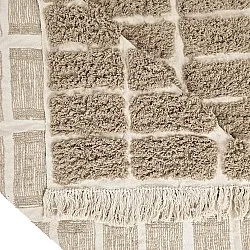 Koberec s dlhým vlasom - Zola Natural Cotton Shaggy (béžový)