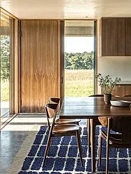 Koberce s dlhým vlasom - Zola Natural Cotton Shaggy (modrá)