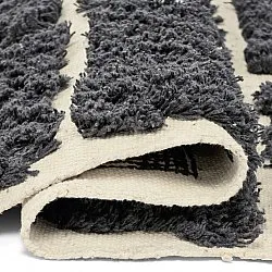 Koberce s dlhým vlasom - Zola Natural Cotton Shaggy (tmavošedá)