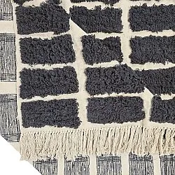 Koberce s dlhým vlasom - Zola Natural Cotton Shaggy (tmavošedá)