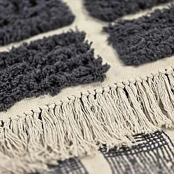 Koberce s dlhým vlasom - Zola Natural Cotton Shaggy (tmavošedá)