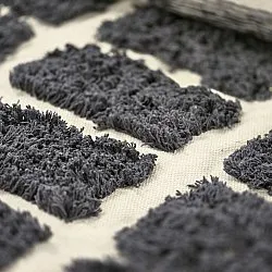 Koberce s dlhým vlasom - Zola Natural Cotton Shaggy (tmavošedá)