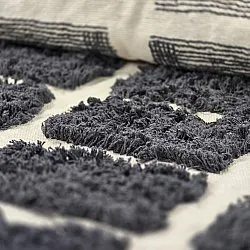 Koberce s dlhým vlasom - Zola Natural Cotton Shaggy (tmavošedá)