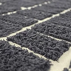 Kolo koberce - Zola Natural Cotton Shaggy (tmavošedá)