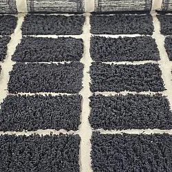 Kolo koberce - Zola Natural Cotton Shaggy (tmavošedá)