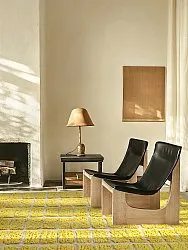 Koberec s chlpatým povrchom - Zola Natural Cotton Shaggy (žltý)