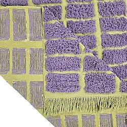 Koberec s dlhým vlasom - Zola Natural Cotton Shaggy (fialový)