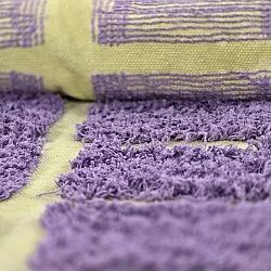 Koberec s dlhým vlasom - Zola Natural Cotton Shaggy (fialový)