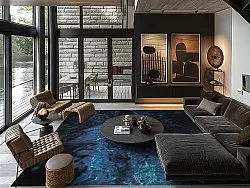 Koberec Wilton - Zuani (tmavomodrý)