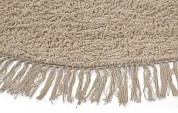 Kolo koberce - Alba Natural Cotton Shaggy (béžová)