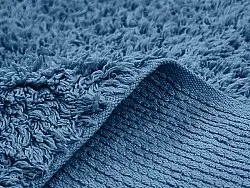 Koberce s dlhým vlasom - Alba Natural Cotton Shaggy (modrý)