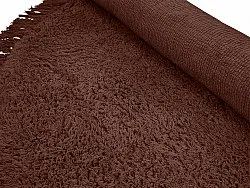 Kolo koberce - Alba Natural Cotton Shaggy (hnedý)