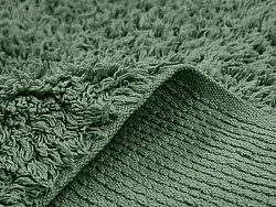 Koberce s dlhým vlasom - Alba Natural Cotton Shaggy (zelená)