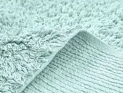 Koberce s dlhým vlasom - Alba Natural Cotton Shaggy (tyrkysová)