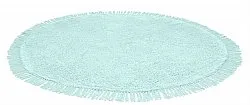 Kolozový koberec - Alba Natural Cotton Shaggy (tyrkysová)