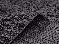 Koberec s dlhým vlasom - Alba Natural Cotton Shaggy (čierny)