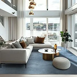 Koberec Wilton - Artena (modrošedá)