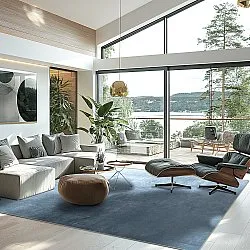 Koberec Wilton - Artena (modrošedá)